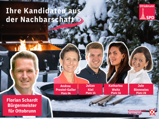 Wintergrillen mit den Kandidaten der Parksiedlung und Blumenviertel