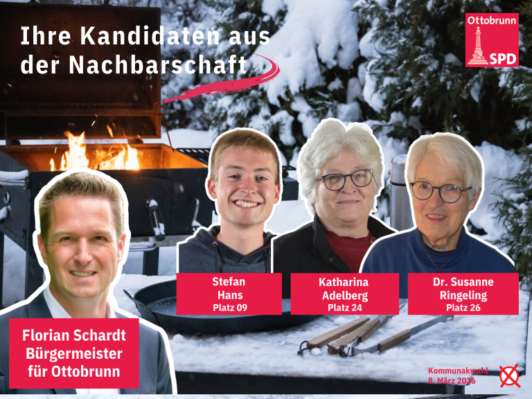 Wintergrillen mit den Kandidaten an der Ottostraße
