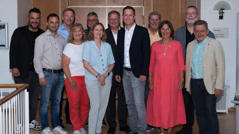 Unser Bürgermeisterkandidat Florian Schardt mit den SPD Bürgermeistern der Nachbargemeinden